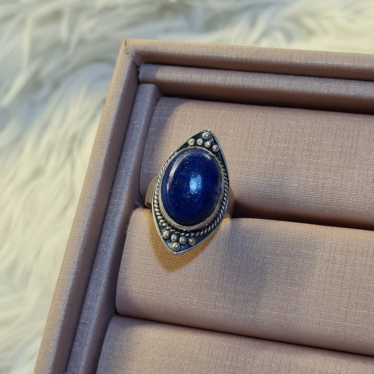 Anel - pedra azul