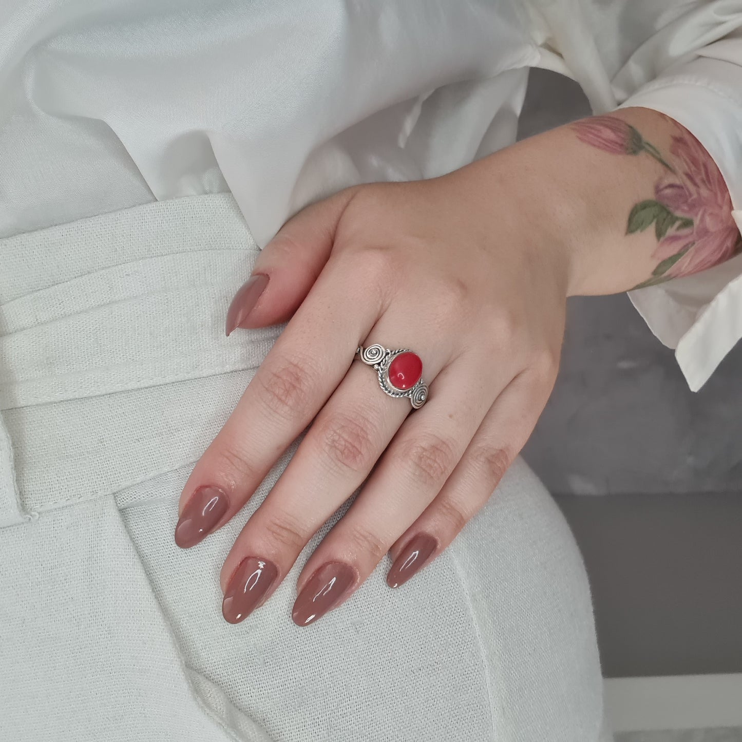 Anel - vermelho