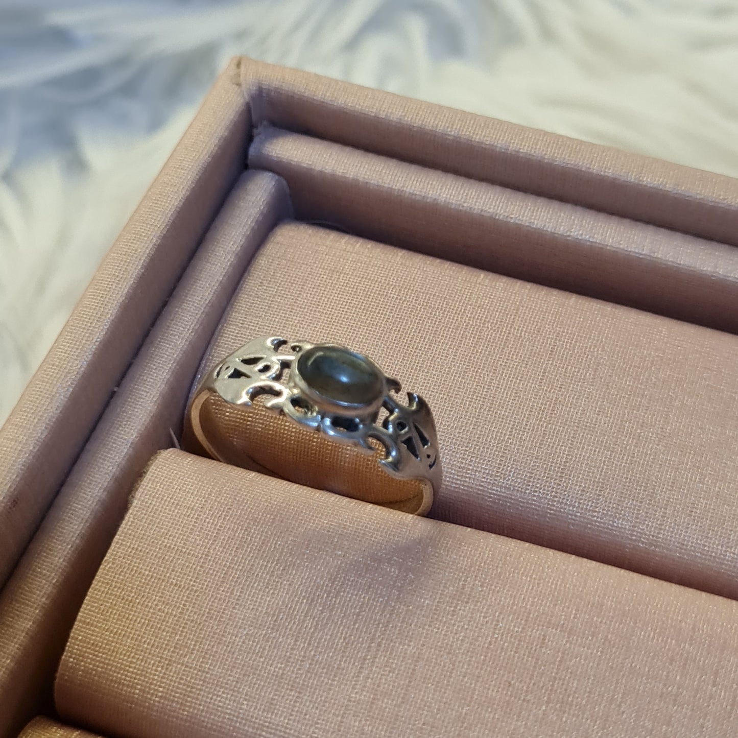 Anel - pedra abalone