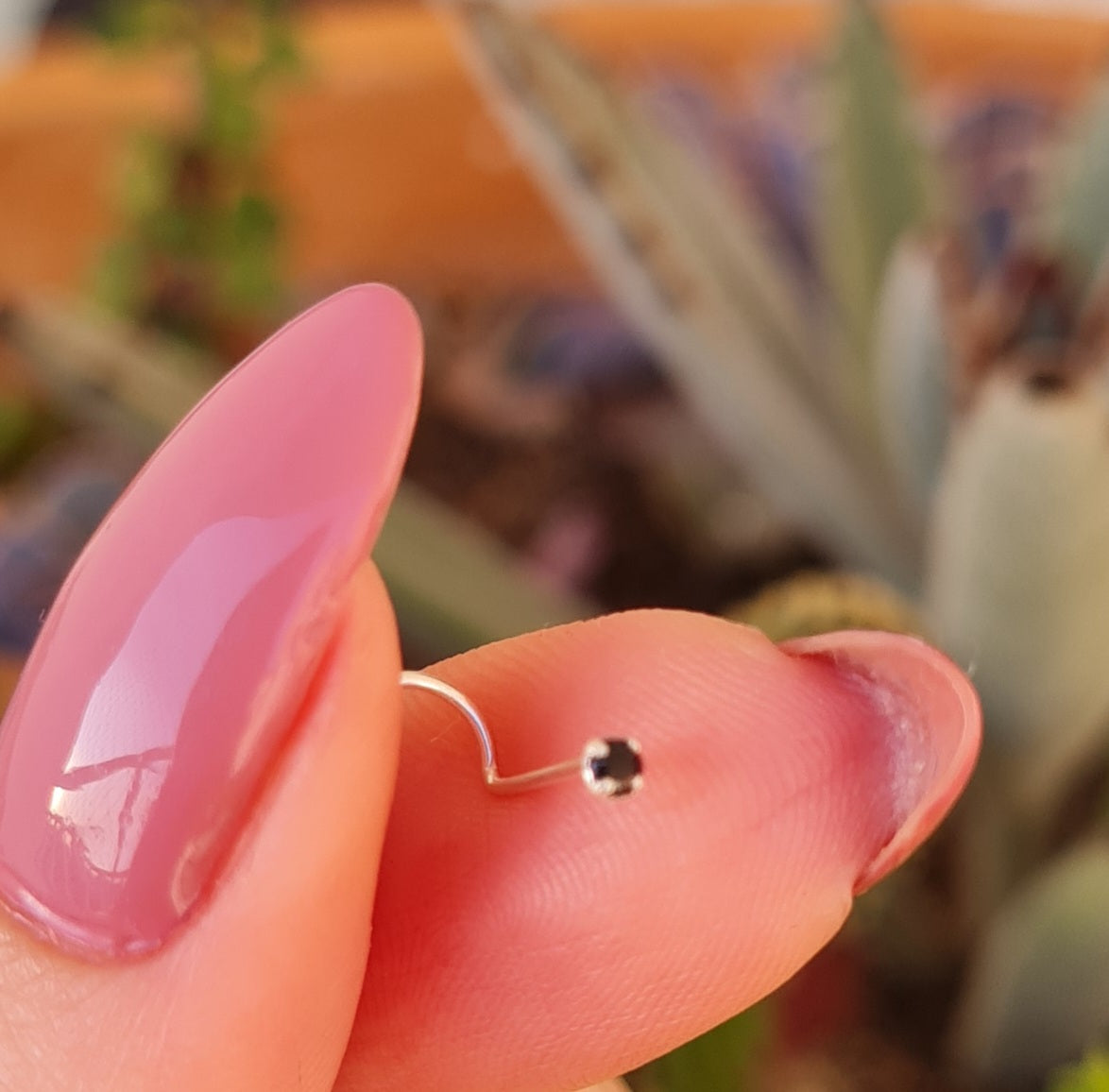 Brinco - piercing nariz colorido