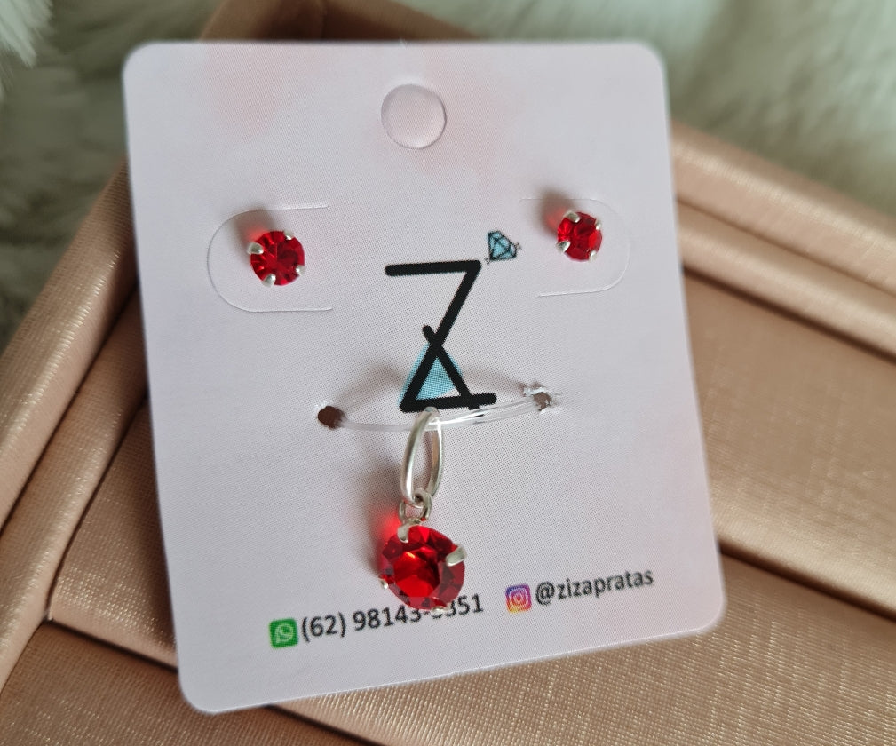 Conjunto - Brinco e pingente