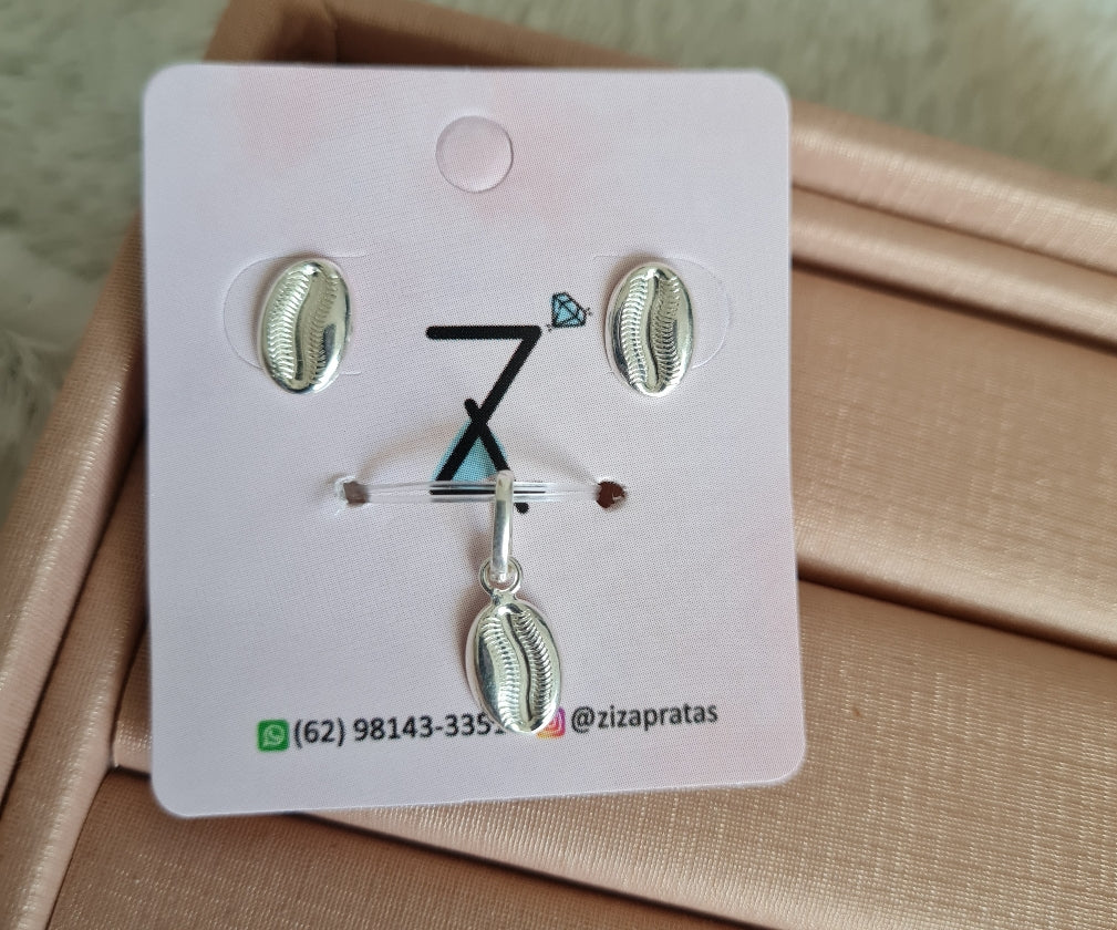 Conjunto - Brinco e pingente