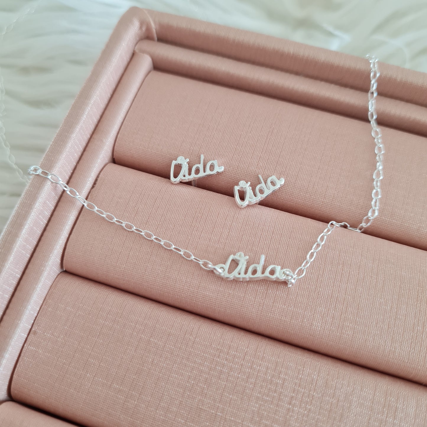 Conjunto - colar e brinco vida