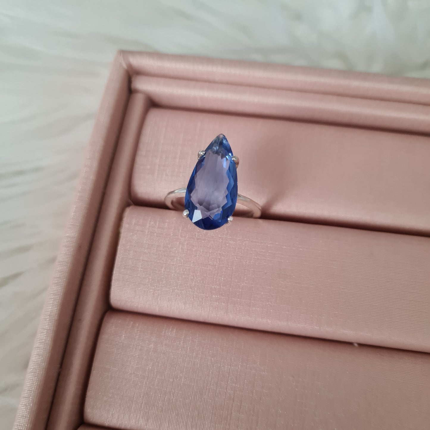 Anel - pedra gota