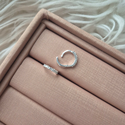 Argola - click cravejada G 1,5mm