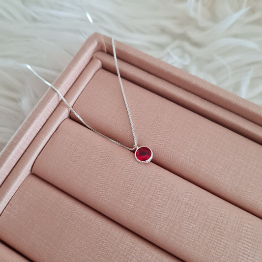 Colar - ponto de luz vermelho